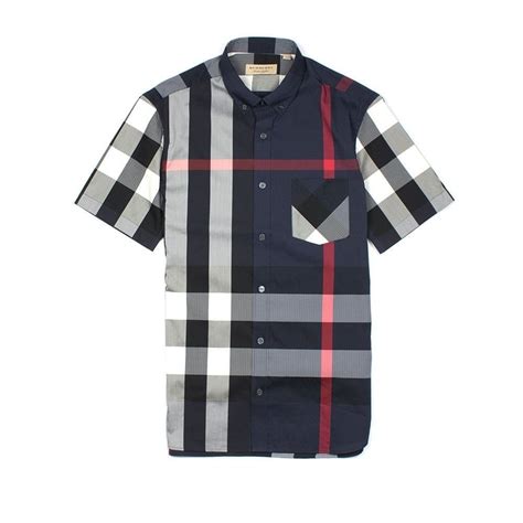 blue burberry shirt women'|navy blue Burberry shirt.